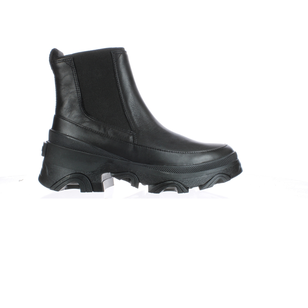 SOREL Womens Brexa Black Chelsea Boots Size 9